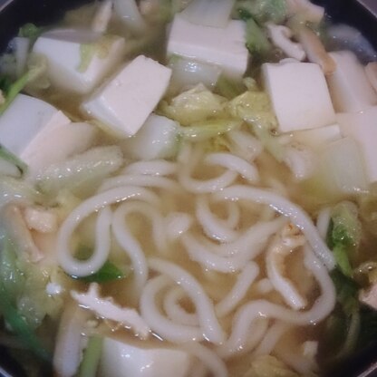 白菜もうどんも美味しかったです、ごちそうさまでした